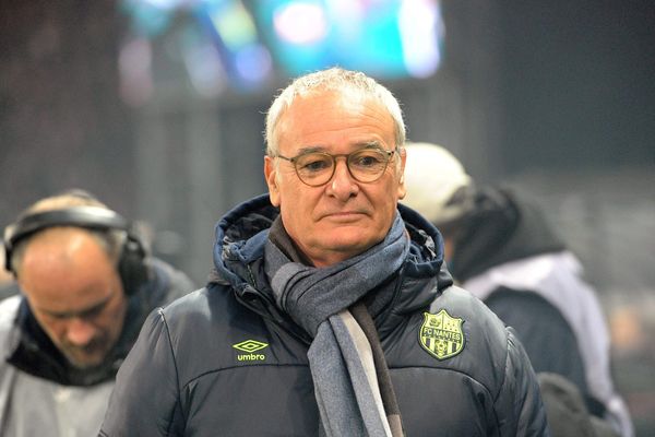 Claudio Ranieri lors du match contre Guingamp 