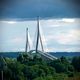 La préfecture de Seine-Maritime a décidé de restreindre la circulation sur le pont de Normandie en raison du passage de la tempête Darragh samedi 7 décembre 2024.