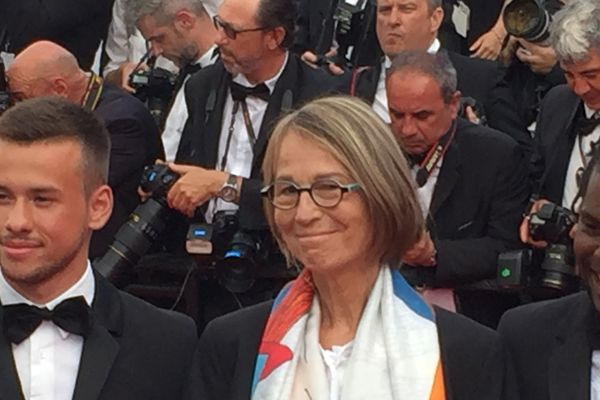 Françoise Nyssen, la nouvelle ministre de la Culture, ce mardi soir à Cannes