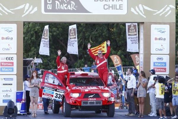 Team Dessoude, podium Rosario argentine Dakar 2014