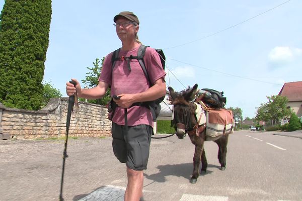 Stéphane Maréchal et Honoré ont déjà parcouru 4000 km.