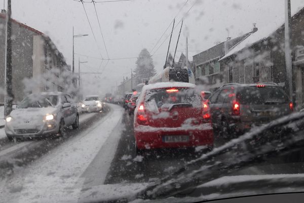 Circulation difficile aujourd'hui à Limoges...