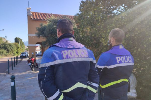 Sécurité renforcée ce matin aux abords de la chapelle des Grecs à Ajaccio.