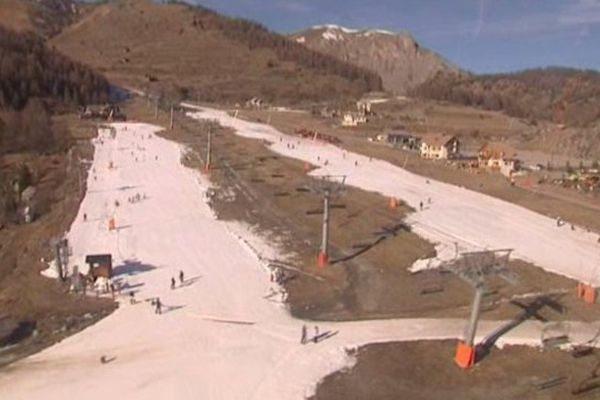 Manque de neige à Auron