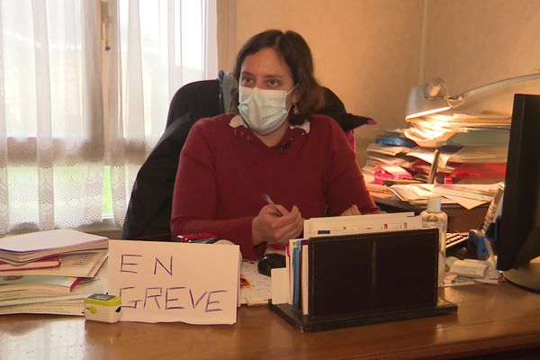 Le Dr Morgane Migoux est en grève, même si elle assure ses consultations dans son cabinet de Condat-sur-Vienne.