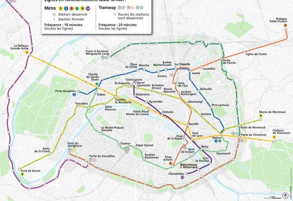 Samedi 15 Fevrier 3 Lignes De Tram 6 Lignes De Metro Et 45 Lignes De Bus Circuleront Toute La Nuit En Ile De France