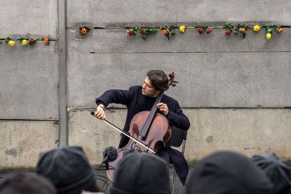 Le violoncelliste, Gautier Capuçon, veut parcourir la France cet été pour donner des concerts gratuit en plein air (Photo d'archives Berlin 2019)