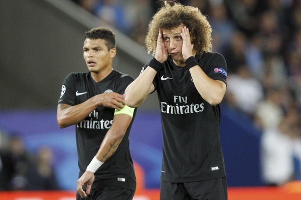 Le joueur du PSG David Luiz.