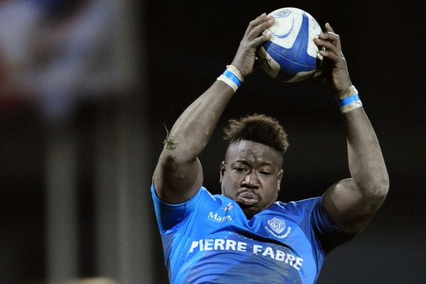 Ibrahim Diarra sous le maillot de Castres en 2014