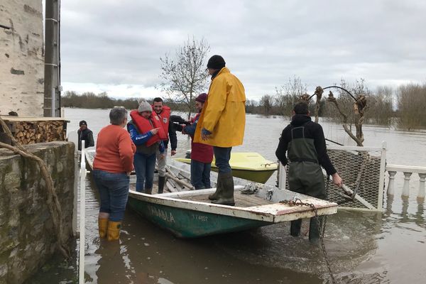 Inondations à répétition pour ses riverains de la Loire, février 2021