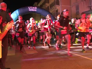 Le début de la course de l'Ultra Trail Restonica à Corte.