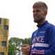 Jimmy Gressier venu rendre visite aux habitants du quartier du Chemin Vert à Boulogne-sur-Mer le 13 juillet dernier