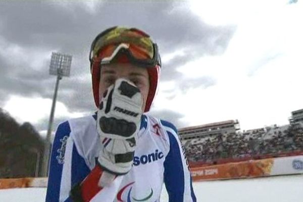 Marie Bochet lors de sa dernière médaille