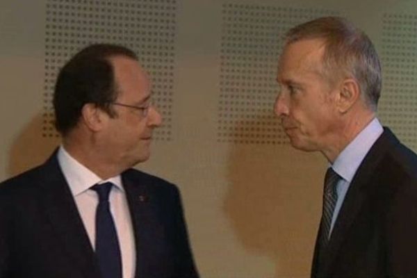 François Hollande soutient son successeur Bernard Combes lors du vote hier à Tulle  