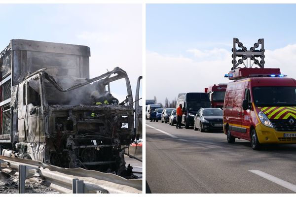 Accident à la hauteur de Guémar, 10 km de bouchons