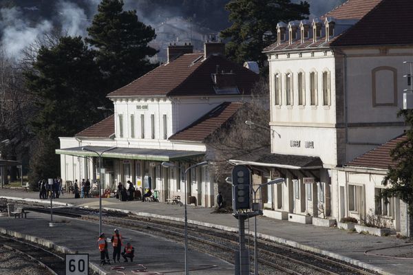 La gare de Veynes dans les Hautes-Alpes.