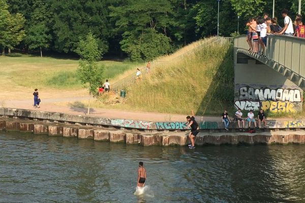 La baignade sauvage avait la côte, entre Lille et Lambersart.