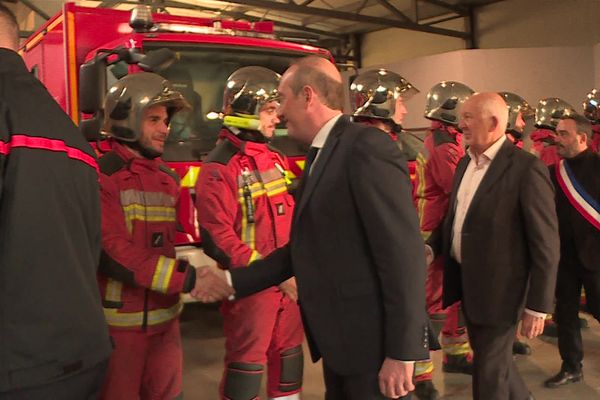 Laurent MArcangeli est venue rendre visite aux services publics d'Ajaccio.