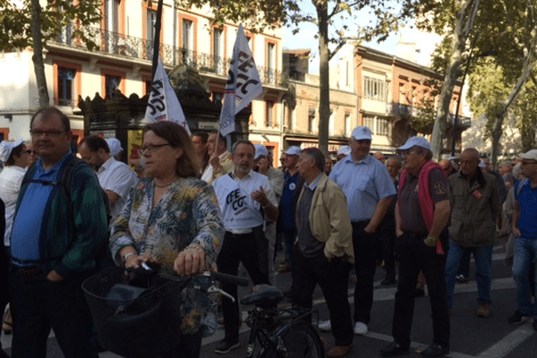 La manifestation des retraités à Toulouse