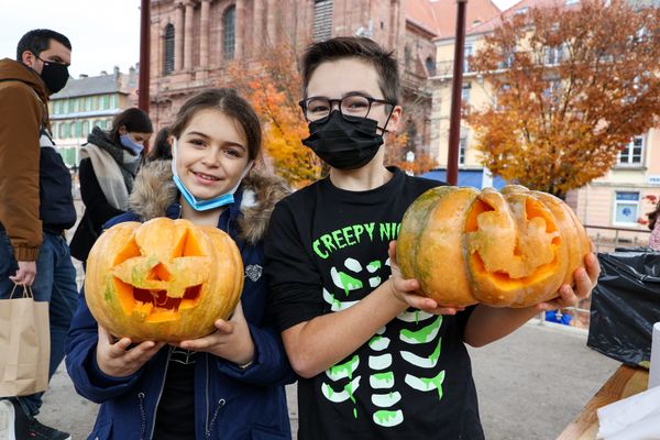 Atelier de découpage de citrouilles à Belfort pour Halloween 2021