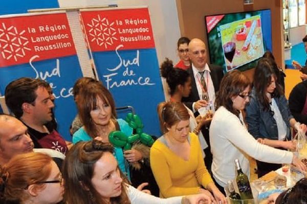 Paris - le stand du Languedoc-Roussillon au salon de l'agriculture - 2014.