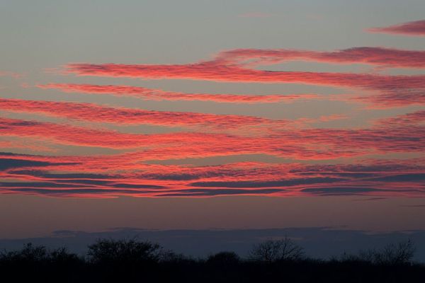 Coucher de soleil.