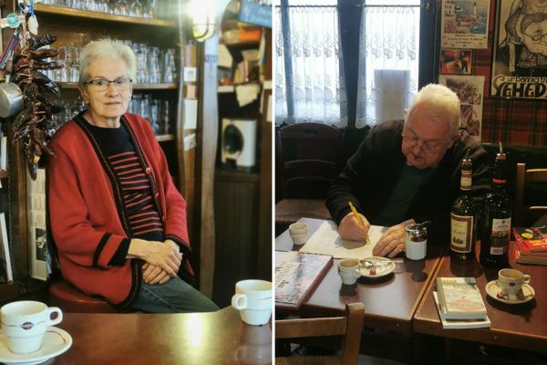 Nicole et Michel, tiennent le Café de Bretagne depuis les années 1980 au Mans.