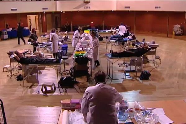 A Besançon, une collecte a été organisée en urgence au Kursaal