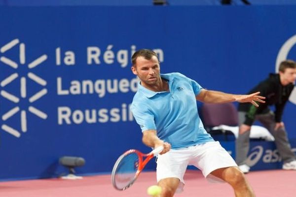 Open Sud de France à Montpellier - le Français Marc Gicquel - 4 février 2014