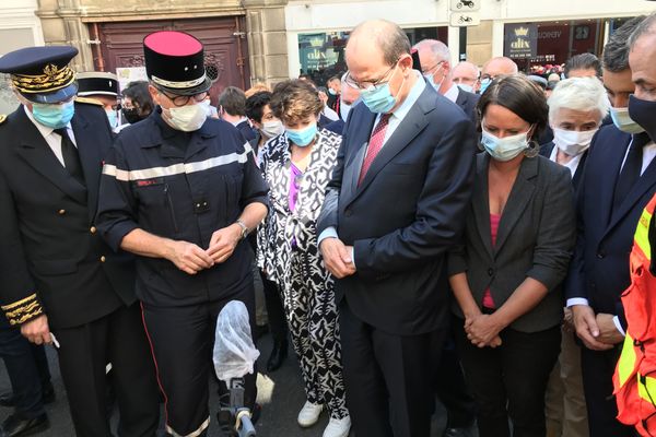 Jean Castex à Nantes après l'incendie de la cathédrale le 18 juillet 2020