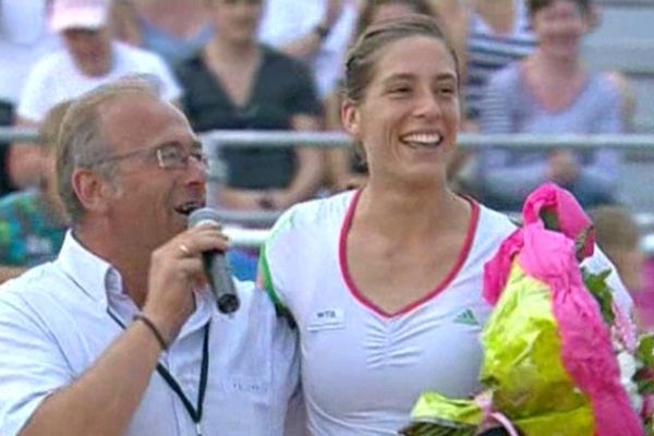 Andrea Petkovic lors de sa victoire en 2011 aux IS de Strasbourg