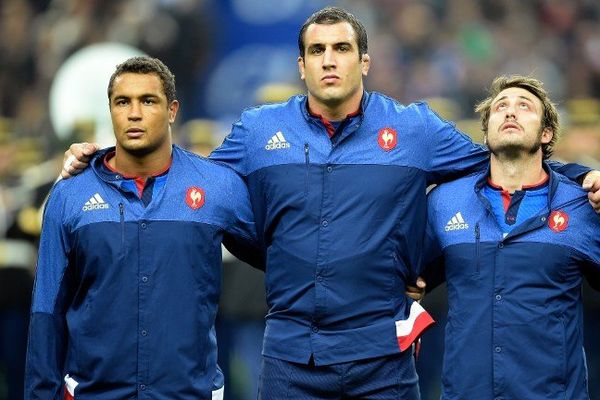 Thierry Dusautoir, Yoann Maestri et Maxime Médard