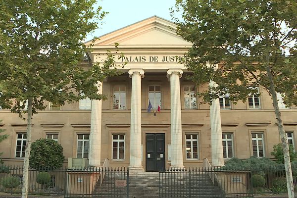 Palais de justice de Brive, en Corrèze. Le jeudi 12 octobre 2023.