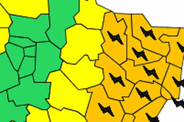 Niveau de vigilance orange sur les 4 départements lorrains