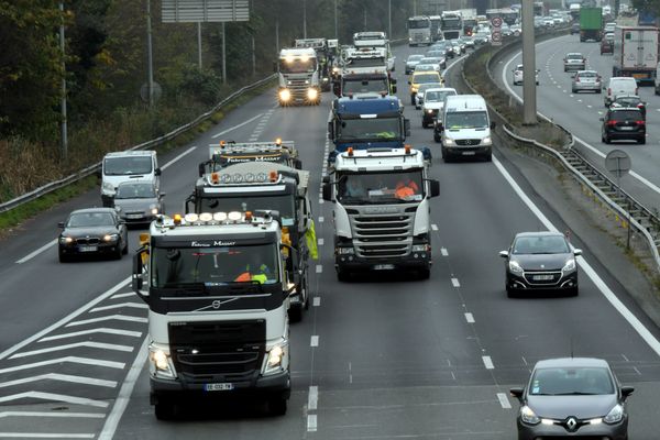 Le périphérique toulousain au niveau de l'échangeur de la Cépière