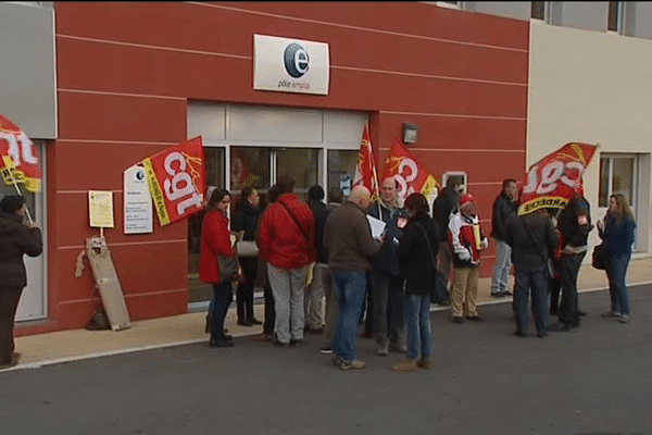 Grève au pôle emploi d'Aubenas