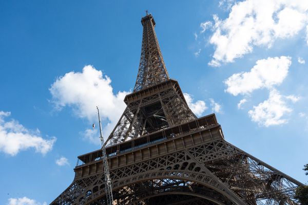 La tour Eiffel vue depuis le pont d'Iéna, le 4 octobre dernier.