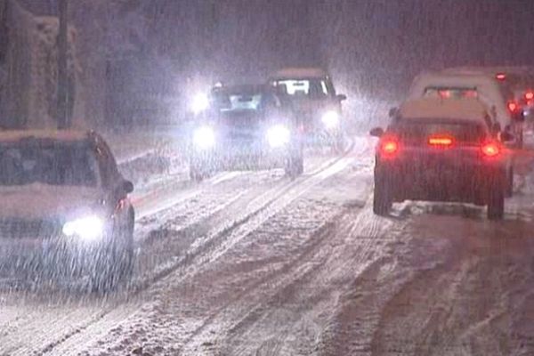 chute de neige en deuxième partie de nuit