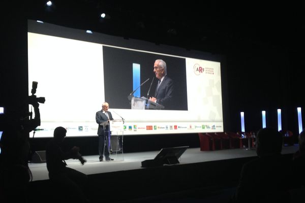 Martin Malvy, président PS de Midi-Pyrénées, lors de son discours inaugural