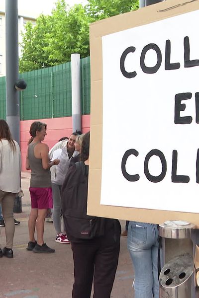 Ce jeudi, les parents d'élèves du collège Parc impérial de Nice ont manifesté pour demander plus de personnes encadrants.