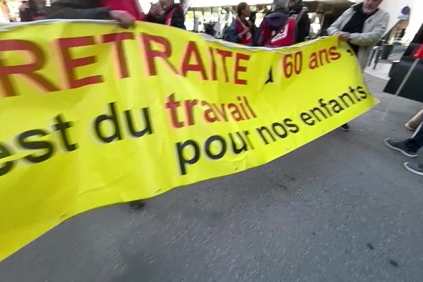 Manifestation pour la retraite à 60 ans à Rennes