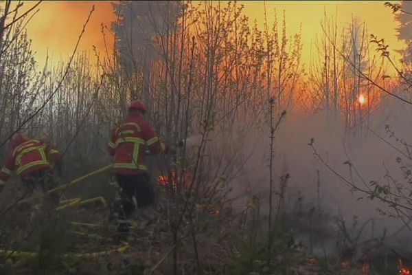 Feu de broussailles en Haute-Vienne