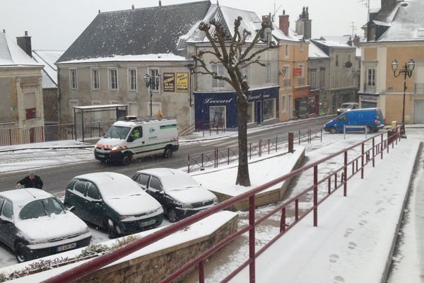 Sillé le Guilllaume s'est réveillé sous la neige (hiver 2015)