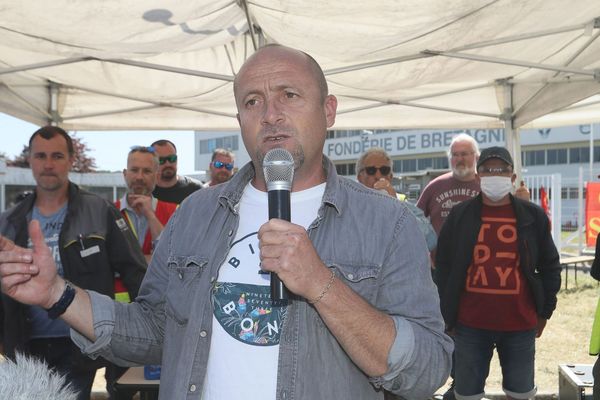 Maël Le Goff, représantant CGT de la Fonderie de Bretagne