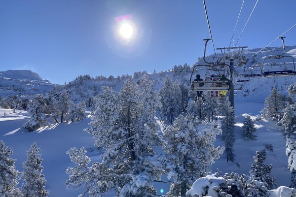 La  Pierre-Saint-Martin sous la neige.