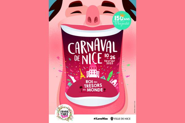 Voici en avant-première l'affiche du Carnaval de Nice de 2023.