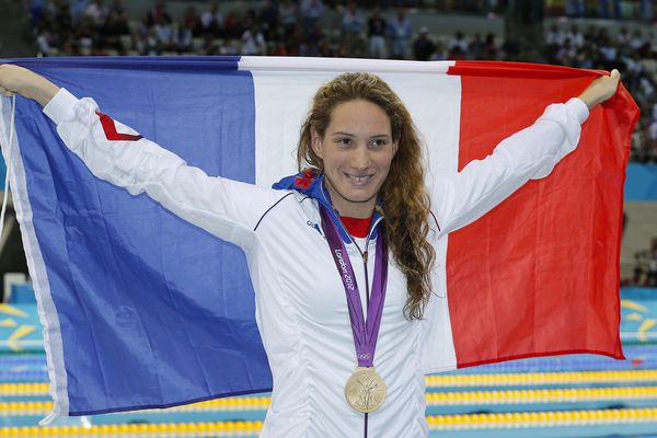 Camille Muffat est devenue championne olympique de natation en 2012