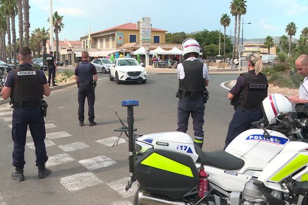 En cette période estivale les contrôles de police sont renforcés à Sanary-sur-Mer