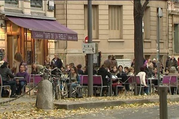 Déjeuner en terrasse un 23 novembre ?... Ce dimanche, à Lyon, c'était possible !