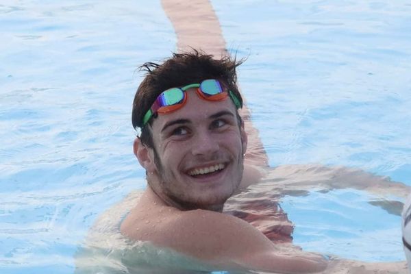 Florent Marais lors d'un entraînement à Antibes.